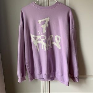 NEW purple 7 rings crew